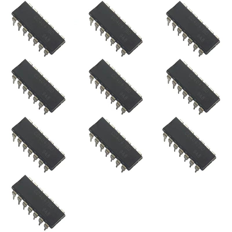 Bridgold 10pcs CD4047BD CD4047BE CD4047 4047 CMOS Low-Power Monostable Astable Multivibrator Chip IC,DIP-14. - Image 1